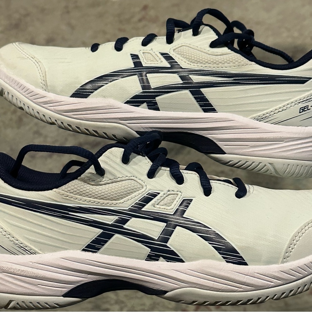 Asics Gel Game 9 Women's Court Shoe (Pale Mint/Blue) size 5.5 Youth / 7 Women’s